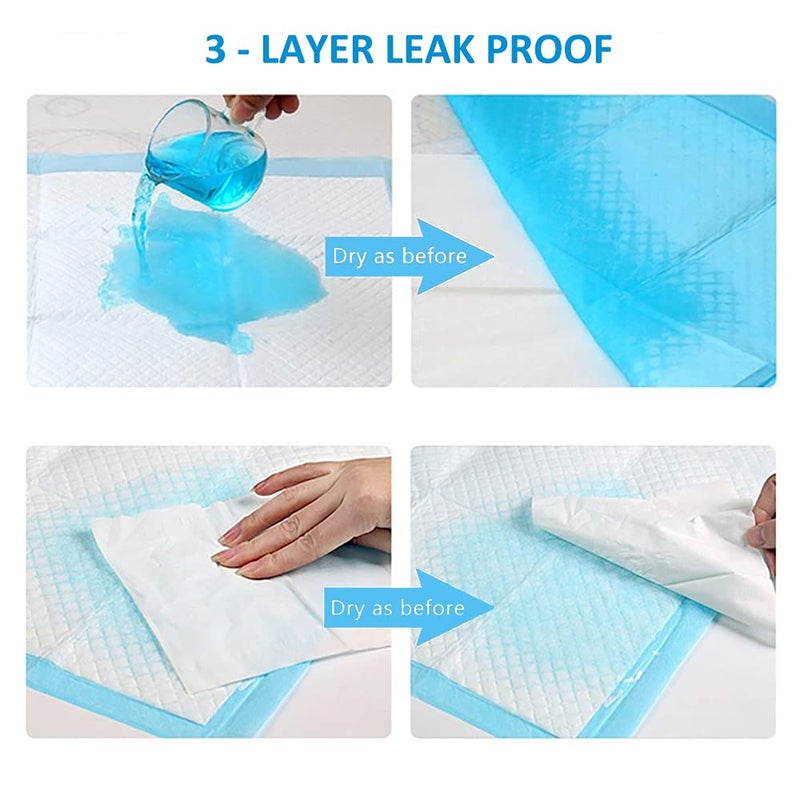 Clearworld 50 Pack Disposable Changing Pad, Waterproof Baby Disposable Underpads, Portable Diaper Changing Mat 3-Layer Leak-Proof,Breathable,Comfortable Always Keep Skin Dry 24”x18” - Image 5